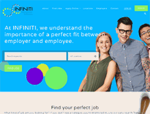 Tablet Screenshot of infinitiemployment.com